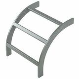 Ortronics Curved Runway- 12 in - Black- TRT Style - Raceway Bender - Black - Steel (TRTC-12B)