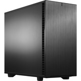 Fractal Design Define 7 Black Solid - Mid-tower - Black - Steel, Anodized Aluminum - 9 x Bay - 4 x 5.51" (140 mm) x Fan(s) Installed - 0 - ATX, EATX, Micro ATX, Mini ITX Motherboard Supported - 9 x Fan(s) Supported - 1 x Internal 5.25" Bay - 2 x Internal 2.5" Bay - 6 x Internal 2.5"/3.5" Bay(s) - 9x Slot(s) - 5 x USB(s) - 1 x Audio In - 1 x Audio Out