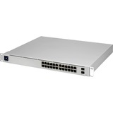 Ubiquiti USW-Pro-24 Ethernet Switch - 24 Ports - Manageable - 3 Layer Supported - Modular - 30 W Power Consumption - Optical Fiber, Twisted Pair - Rack-mountable - 1 Year Limited Warranty