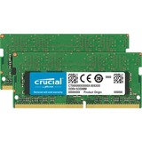 Crucial 64GB (2 x 32GB) DDR4 SDRAM Memory Kit - For Notebook - 64 GB (2 x 32GB) - DDR4-3200/PC4-25600 DDR4 SDRAM - 3200 MHz - CL22 - 1.20 V - Non-ECC - Unregistered - 260-pin - SoDIMM - Lifetime Warranty