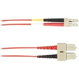 Black Box FOCMPM4-001M-SCLC-RD Cables Black Box Colored Fiber Om4 50/125 Multimode Fiber Optic Patch Cable - Ofnp Plenum - 3.28 Ft Fiber O Focmpm4001msclcrd 