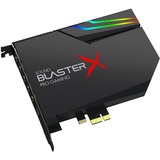 Creative Sound BlasterX AE-5 Plus PCIe Sound Card - 122 bit DAC Data Width - 7.1 Sound Channels - Internal - PCI Express - 122 dB - 4 Byte 384 kHz Maximum Playback Sampling Rate - 1 x Number of Headphone Ports - 3 x Number of Audio Line Out - 1 x Number of Digital Audio Optical Output