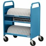 Bretford Manufacturing TVCT30AC-SKY Carts & Dollies Bretford Transport Cart - Tvct30ac - 4 Casters - 5" Caster Size - Steel - 28.7" Width X 18" Depth X  Tvct30acsky 096633400164