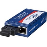 Advantech 10/100/1000Mbps Miniature Media Converter with LFPT - 1 x Network (RJ-45) - 1 x SC Ports...