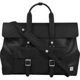 Moshi Treya Lite - Backpack Satchel/Backpack - Jet Black, Three-in-one Messenger, Backpack, Satchel for Laptops up to 13" , Vegan Leather, Removable Clutch, RFID Pocket