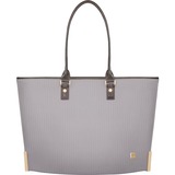 Moshi Aria Slim Lightweight Tote - Ceramic Gray, Weather-resistant, 13" Padded Laptop Sleeve, RFID Pocket