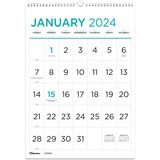 Blueline Large Print Monthly Wall Calendar