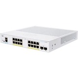 Cisco 250 CBS250-16P-2G Ethernet Switch - 16 Ports - Manageable - 2 Layer Supported - Modular - 2 SFP Slots - 156.40 W Power Consumption - 120 W PoE Budget - Optical Fiber, Twisted Pair - PoE Ports - Rack-mountable - Lifetime Limited Warranty