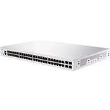Cisco 250 CBS250-48T-4X Ethernet Switch - 52 Ports - Manageable - 2 Layer Supported - Modular - 51.01 W Power Consumption - Optical Fiber, Twisted Pair - Rack-mountable - Lifetime Limited Warranty