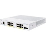 Cisco 350 CBS350-16P-2G Ethernet Switch - 18 Ports - Manageable - Gigabit Ethernet - 1000Base-T, 1000Base-X - 2 Layer Supported - Modular - 2 SFP Slots - 25.01 W Power Consumption - 120 W PoE Budget - Optical Fiber, Twisted Pair - PoE Ports - Rack-mountable - Lifetime Limited Warranty