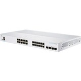 Cisco 350 CBS350-24T-4X Ethernet Switch - 24 Ports - Manageable - 2 Layer Supported - Modular - 27.25 W Power Consumption - Optical Fiber, Twisted Pair - Rack-mountable - Lifetime Limited Warranty