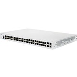 Cisco 350 CBS350-48T-4X Ethernet Switch - 48 Ports - Manageable - 2 Layer Supported - Modular - 51.01 W Power Consumption - Optical Fiber, Twisted Pair - Rack-mountable - Lifetime Limited Warranty