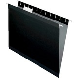 TOPS Letter Hanging Folder - 8 1/2" x 11" - Black - 25 / Box