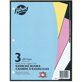 Hilroy Ruled Exercise Book - 80 Pages - Ruled Margin - 3 Hole(s) - 10.88" (276.23 mm) x 8.38" (212.73 mm) - Hole-punched - 3 / Pack