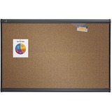 Quartet Prestige Coloured Cork Bulletin Board, Graphite Finish Frame, 3? x 2? - 36" (914.40 mm) Height x 24" (609.60 mm) Width - Light Cherry Cork Surface - Self-healing, Mounting System, Easy Installation, Durable, Tackable, Crumble Resistance, Hanging S