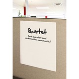 Quartet Write-on Anywhere Static Dry Erase Sheet - Rectangle - 31.50" (800.10 mm) Length x 24 2/5" Width - 1 Each