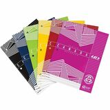 Louis Garneau Ruled Canada Notebook - 20 Sheets - 40 Pages - Ruled - 3 Hole(s) - 11" x 8" - 10.87" (276 mm) x 8.39" (213 mm) - Hole-punched, Laminated - Recycled - 1 Each