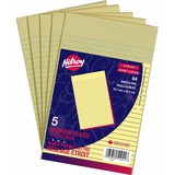 Hilroy Canary Figuring Pad - 64 Sheets - Ruled - 5 / Pack