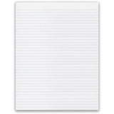 Offix White Paper Pad - 72 Sheets - Ruled - Letter - 8 1/2" x 11" - White Paper - 5 / Pack