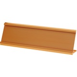 Derome Name Plate Holder - Support 2" (50.80 mm) x 8" (203.20 mm) Media - Aluminum - Gold - 1 Each