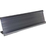 Derome Name Plate Holder - Support 2" (50.80 mm) x 8" (203.20 mm) Media - Aluminum - Silver - 1 Each