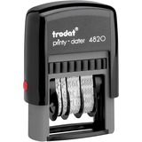 Trodat Printy Dater 4820 Automatic Self-Inking Dater - Language - French - Date Stamp - Plastic - 1 Each