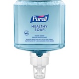 PURELL Healthy Soap Refill for Purell ES8 Hand Soap Dispenser - Fragrance-free ScentFor - 1.20 L - Dirt Remover, Kill Germs, Soil Remover - Hand - Preservative-free, Phthalate-free, Paraben-free, Antibacterial-free, Dye-free - 2 / Box