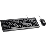 Kensington Keyboard for Life Desktop Set - USB Cable - 104 Key - English - USB Cable Mouse - 3 Button - Scroll Wheel - Symmetrical - 1 Pack