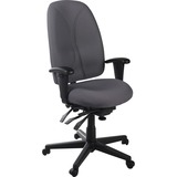 Martini Executive Chair - High Back - Gray - Fabric - Armrest - 1 Each