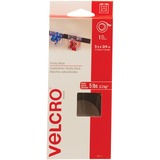 VELCRO® Self-Adhesive Strips - 5 ft (1.5 m) Length x 0.75" (19.1 mm) Width - 1 Each - Black