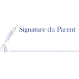 Original Printy 4.0 4911 Self-Inking Large Size St - French - Parent Signature - 1 Each