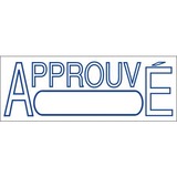 Original Printy 4.0 4911 Self-Inking Large Size St - French - Blue - 1 Each