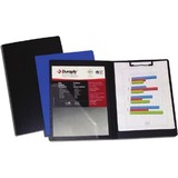 Duraply Folding Clipboard - 8 1/2" x 11" - Polypropylene - Blue - 1 Each