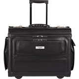 bugatti Carrying Case for 15.6" Wheel, Computer - Black - Synthetic Leather Body - Telescoping Handle - 14" (355.60 mm) Height x 18" (457.20 mm) Width x 9" (228.60 mm) Depth - 1 Each