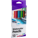 Pentel Arts Watercolor Pencil Set - Assorted Colors, 12-Pack - Assorted Lead - 12 / Box