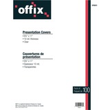 Offix Letter Presentation Cover - 8 1/2" x 11" - Clear - 100 / Pack