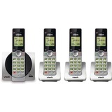 VTech CS6919-4 DECT 6.0 Cordless Phone - Silver, Black - Cordless - Corded - 1 x Phone Line - 4 x Handset - Speakerphone - Hearing Aid Compatible