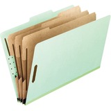 Pendaflex Letter Recycled Classification Folder - 8 1/2" x 11" - 2" Expansion - 8 Fastener(s) - Green - 65% Recycled - 1 Each