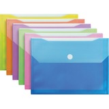 Winnable Document Envelope - Document - Letter - Velcro - Polypropylene - 1 Each - Green, Frosted