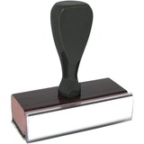 Derome Traditional Rubber Stamp - 6 Line(s) - Rubber Rubber - 1 Each