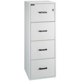 Gardex Classic GF-25-4 File Cabinet - 19.8" x 25" x 54" - 4 x Drawer(s) - 9.53" (242 mm) Drawer Height 15" (381 mm) Drawer Width 20" (508 mm) Drawer Depth - Legal - Vertical - Fire Resistant, Ball-bearing Suspension, Locking System, Scratch Resistant, Durable, Adjustable Suspension Bar - Putty - Textured