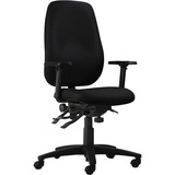 Horizon Cierra P660 Management Chair - Black High Density Foam (HDF), Fabric Seat - Black High Density Foam (HDF), Fabric Back - Hardwood Plywood Frame - Mid Back - 5-star Base - Armrest - 1 Each