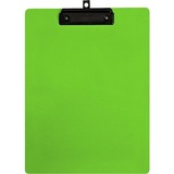 GEO Letter Size Writing Board, Green - 8 1/2" x 11" - Plastic, Polypropylene - Green - 1 Each