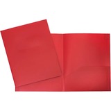 Geocan Letter Report Cover - 8 1/2" x 11" - 2 Internal Pocket(s) - Red - 1 Each