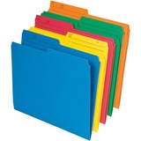 Pendaflex 1/2 Tab Cut Letter Top Tab File Folder - 8 1/2" x 11" - Assorted - 25 / Pack