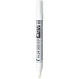 Pilot Super Color Permanent Marker - Chisel Marker Point Style - White - Acrylic Fiber Tip - 1 Each