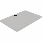 Star Tucana Conference Table Top - Rectangular Curved Top - 1" Table Top Thickness - Gray - Polyvinyl Chloride (PVC)