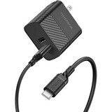 OtterBox USB-C to USB-A Wall Charging Kit Standard 1 Meter - 12 W - 120 V AC, 230 V AC Input - 5 V DC/2.40 A Output - Black