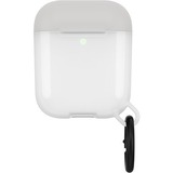 OtterBox Ispra Carrying Case Apple AirPods - Moon Crystal Gray, Translucent - Drop Resistant, Scuff Resistant, Damage Resistant, Scratch Resistant - Polycarbonate, Thermoplastic Elastomer (TPE), Zinc Alloy Body - Carabiner Clip