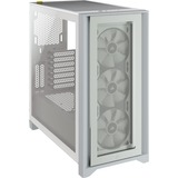 Corsair iCUE 4000X RGB Tempered Glass Mid-Tower ATX Case - White